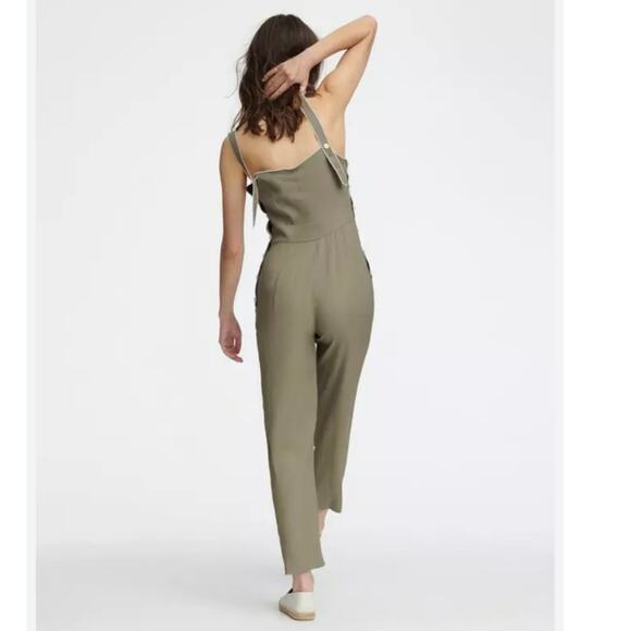 Rag & Bone Tia Tank Jumpsuit in Light Olive size 10 - Picture 3 of 13